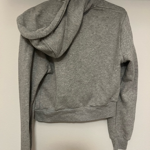 Brandy Melville Grey Zip Up Hoodie - Picture 2 of 2